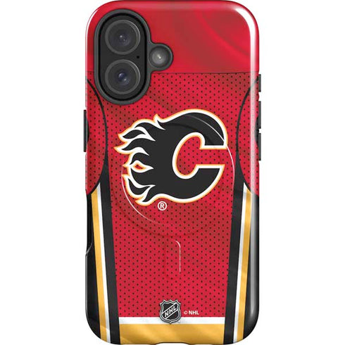 NHL Calgary Flames Home Jersey iPhone 16 Plus Magsafe Impact Case